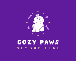 Cute Puppy Dog logo design