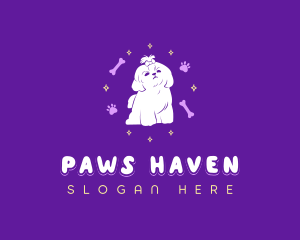 Cute Puppy Dog logo design