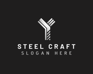 Steel - Industrial Metal Steel Letter Y logo design