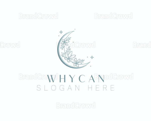 Holistic Floral Moon Logo