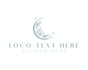 Holistic Floral Moon Logo