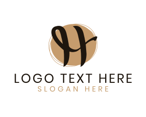 Letter H - Casual Elegant Cafe logo design