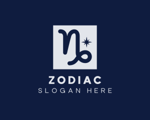 Capricorn Zodiac Sign logo design