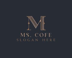 Luxury Elegant Decorative Letter M logo design