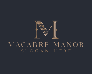 Luxury Elegant Decorative Letter M logo design