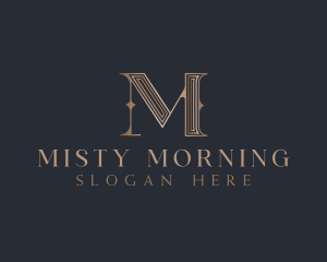 Luxury Elegant Decorative Letter M logo design