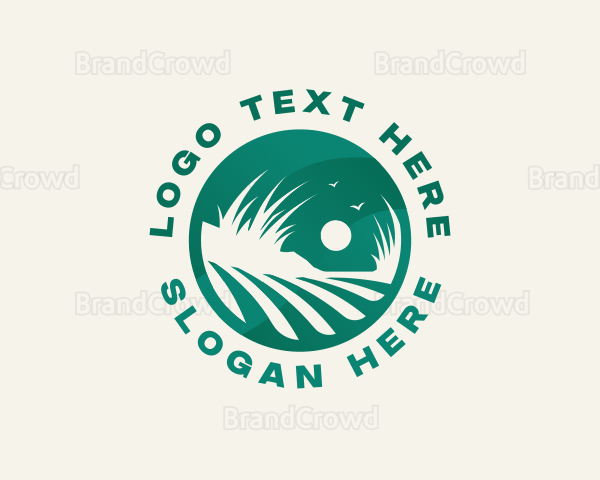 Agriculture Eco Grass Logo
