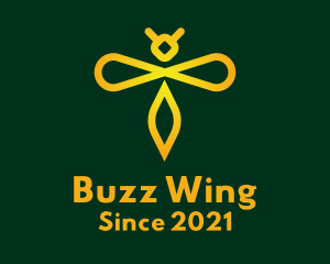 Wasp Insect Wings  logo design