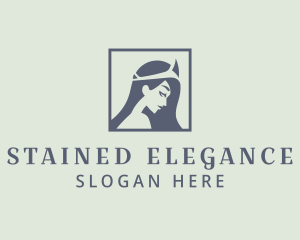 Gray Elegant Goddess logo design