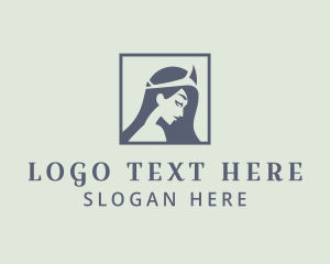 Gray - Gray Elegant Goddess logo design