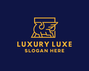 Luxury Griffin Creature logo design