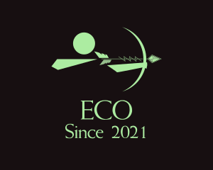 Sporting Event - Green Archer Arrow logo design