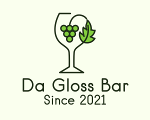 Grape Leaf Glass logo design