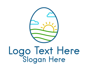 Organic Egg Farm logo design