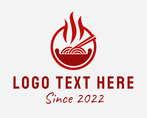 Food Stall - Spicy Noodles Street Food logo design