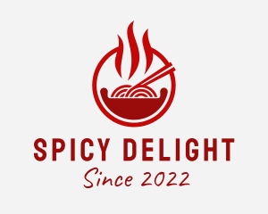 Spicy - Spicy Noodles Street Food logo design