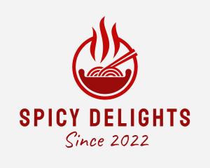 Spicy - Spicy Noodles Street Food logo design
