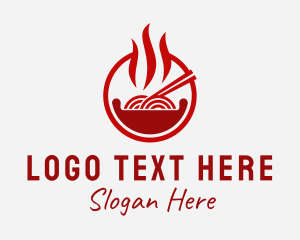 Spicy Noodles Street Food  Logo