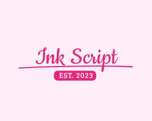 Script - Girly Script Text logo design