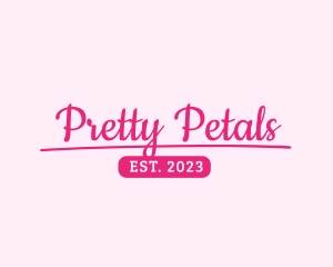 Girly - Girly Script Text logo design