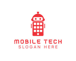 Mobile - Mobile Phone Robot logo design