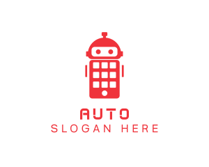 Robotics - Mobile Phone Robot logo design