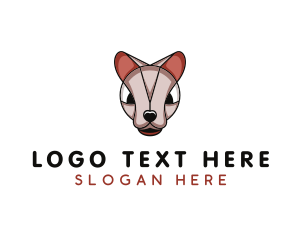 Character - Angry Sphynx Cat logo design