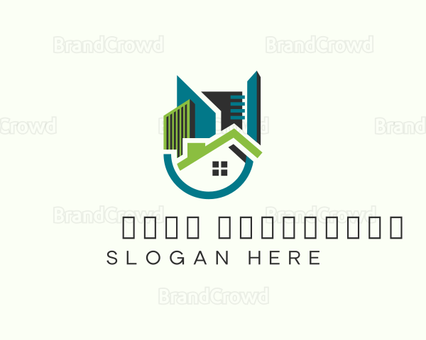 Apartment Housing Real Estate Logo