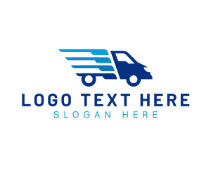 Van - Exrpess Trucking Delivery logo design