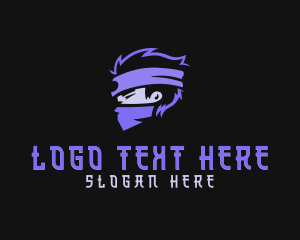 Streaming - Warrior Ninja Guy logo design