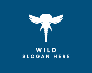 Safari Elephant Wings Logo