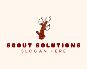 Scout - Outdoor Camping Marshmallow logo design