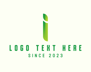 Firm - Green Firm Letter I logo design