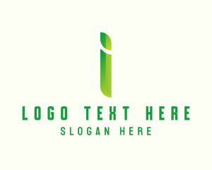 Green Firm Letter I Logo