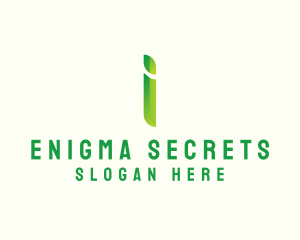 Green Firm Letter I logo design