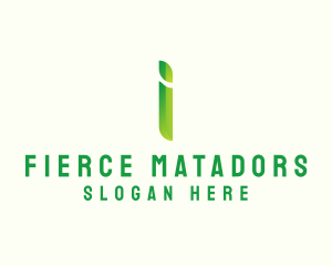 Green Firm Letter I logo design