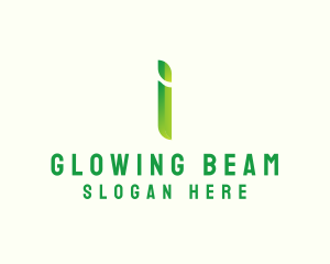 Green Firm Letter I logo design