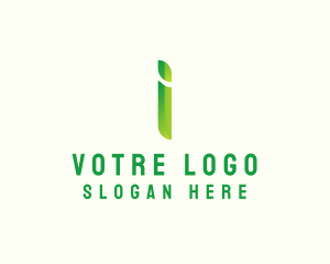 Security Agency - Green Firm Letter I logo design