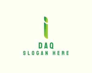 Green Firm Letter I logo design