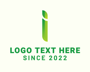 Letter I - Green Firm Letter I logo design