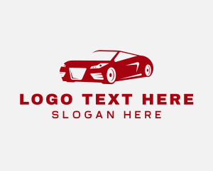 Car Dealer - Red Car Transport logo design