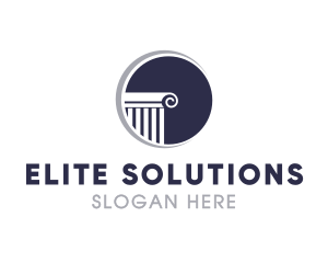 Professional - Professional Crescent Pillar logo design