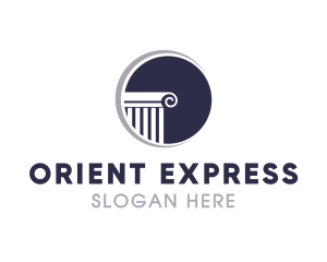 Professional Crescent Pillar logo design