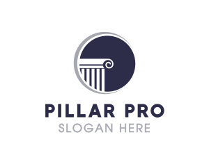 Pillar - Professional Crescent Pillar logo design