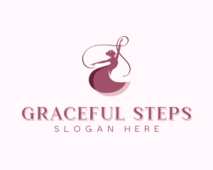 Ballet Dancer Ballerina logo design