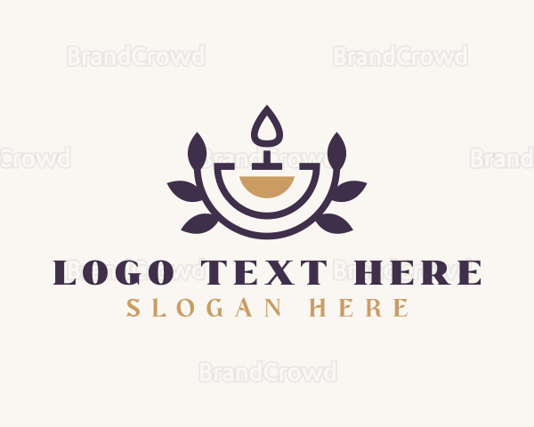 Scented Candle Wellness Logo