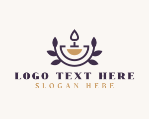 Candle - Scented Candle Wellness logo design