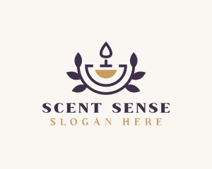 Scented Candle Wellness logo design