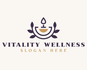 Scented Candle Wellness logo design