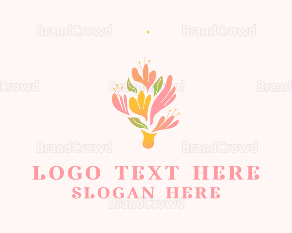 Spring Flower Bouquet Logo